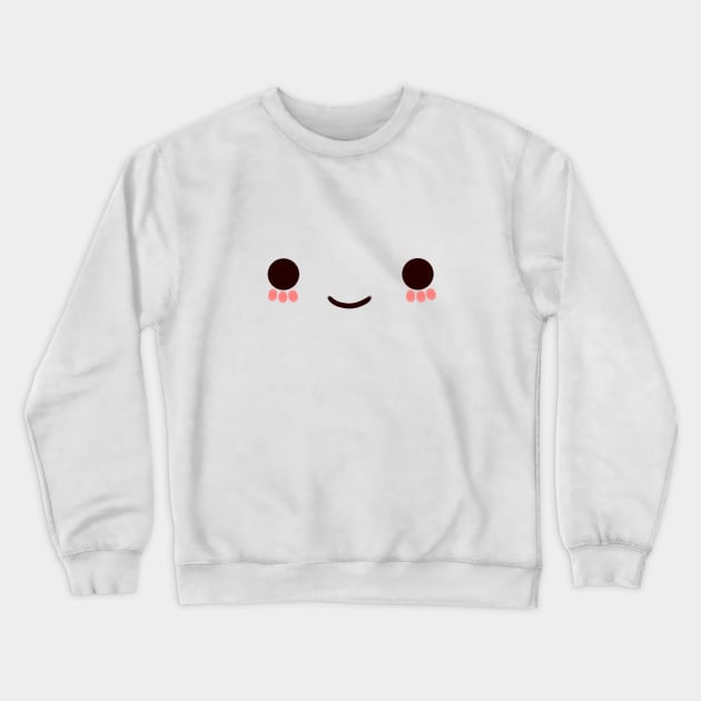 Kawaii Face Crewneck Sweatshirt by Miitee